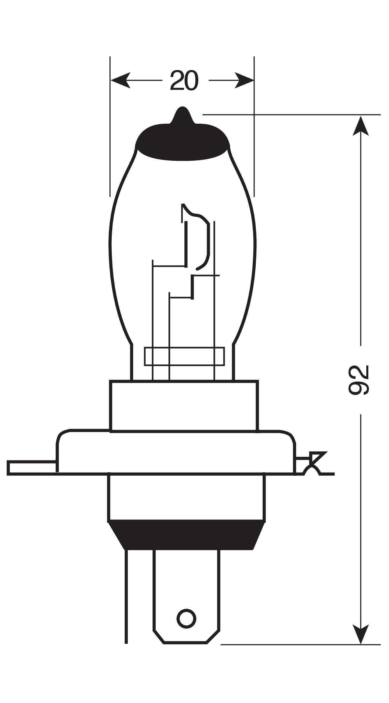 12V Lampada alogena Xenium Race - H4 - 60/55W - P43t - 2 pz - Scatola - immagine 2