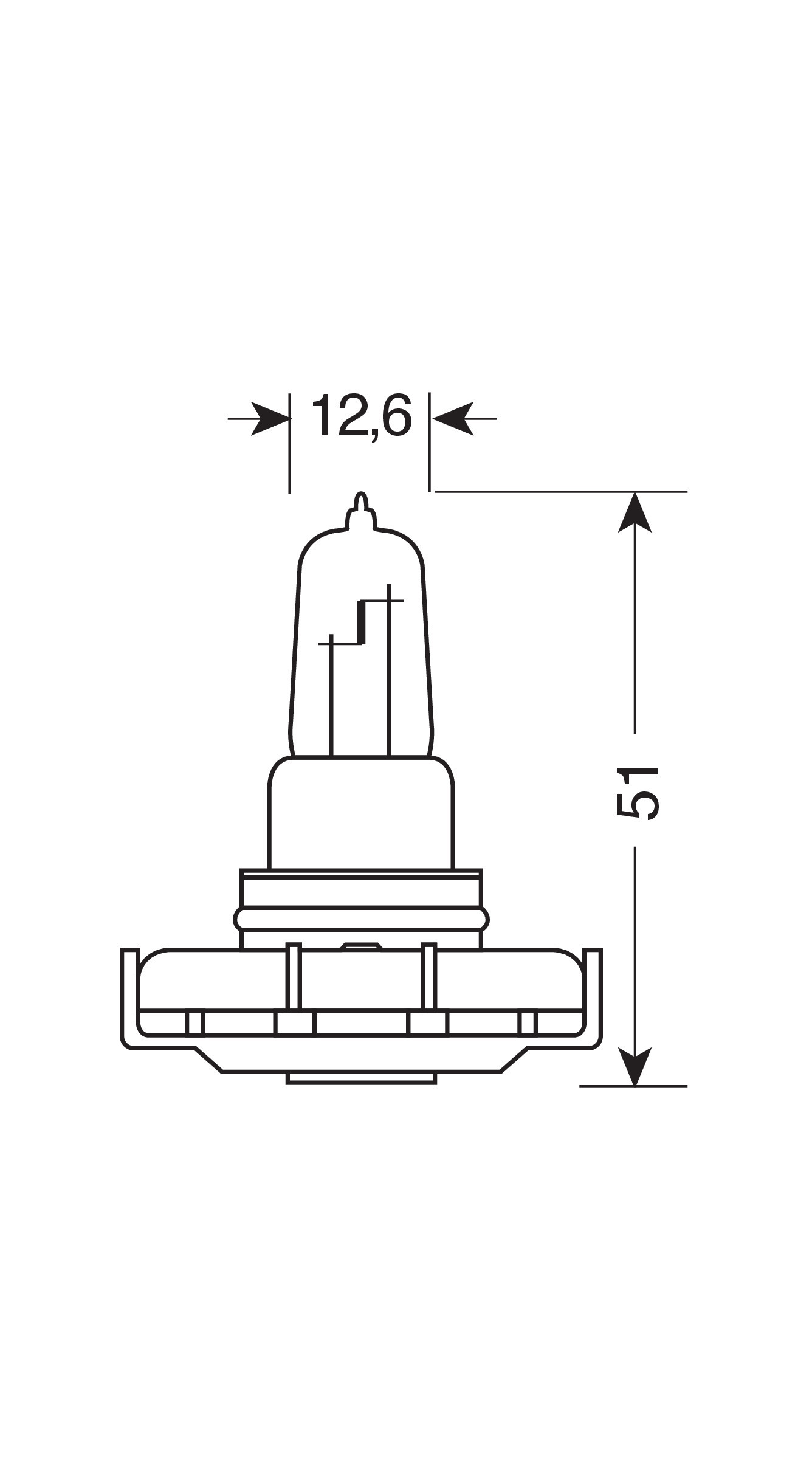 12V Lampada alogena - PS24W - 24W - PG20-3 - 1 pz - Scatola - immagine 2