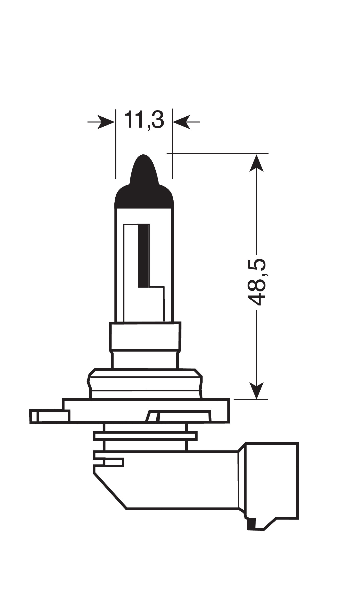 12V Lampada alogena - HIR2 - 55W - PX22d - 1 pz - Scatola - immagine 2