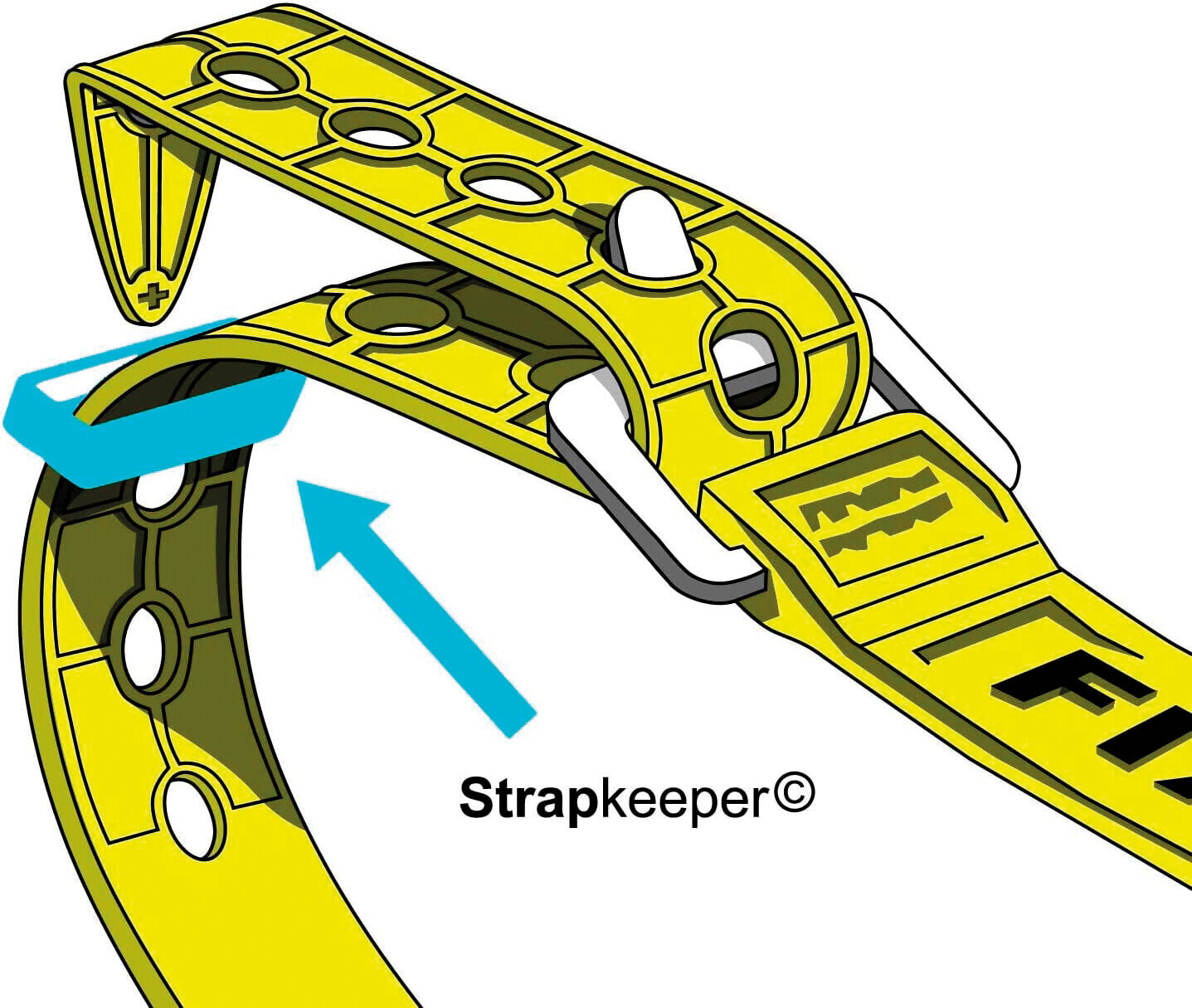 Fixplus Strapkeeper, anelli ferma cinghia, 4 pz - S - ↔ 1,25 cm - immagine 2
