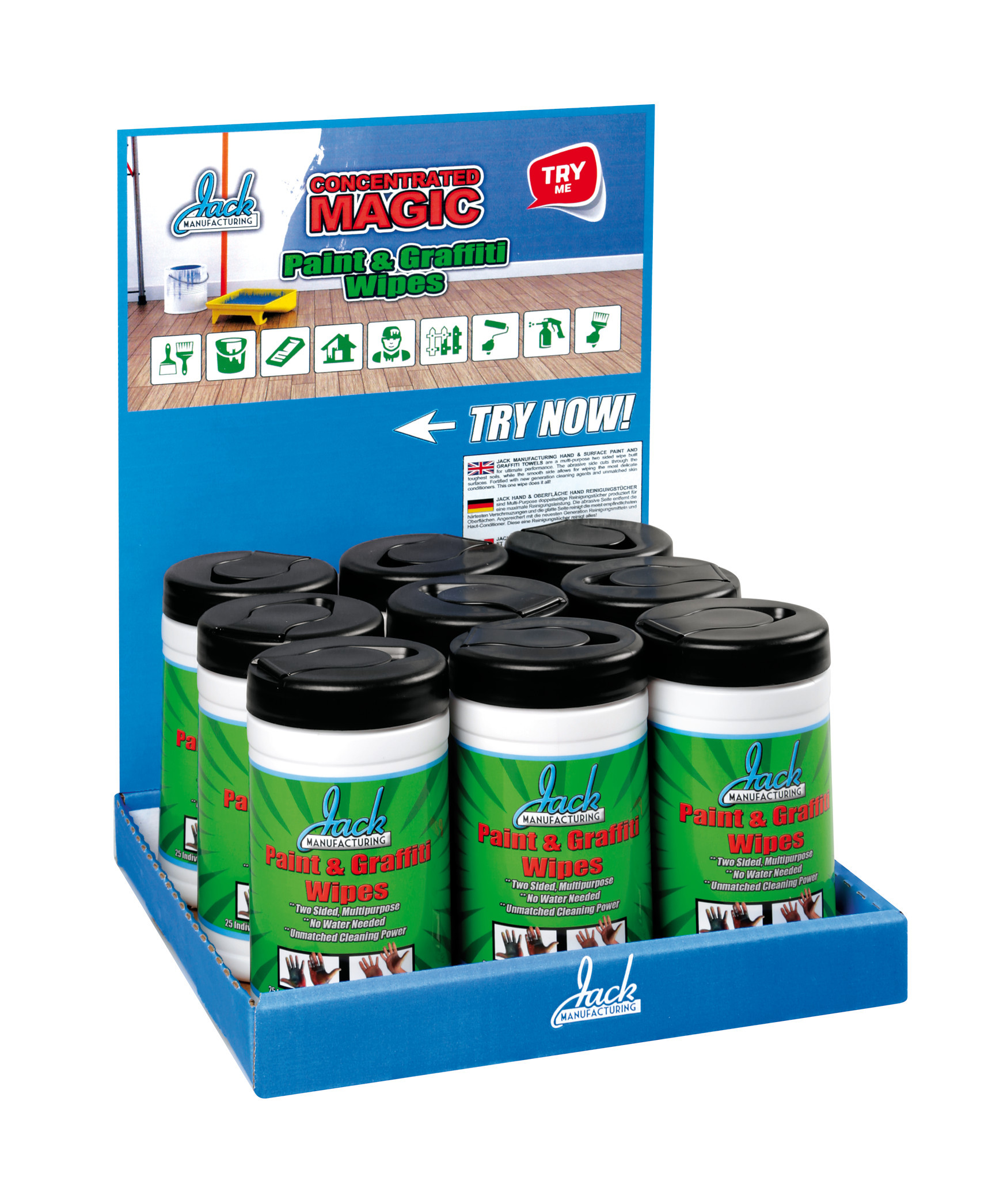 Salviette per vernici e macchie molto resistenti - 25 pz - immagine 3