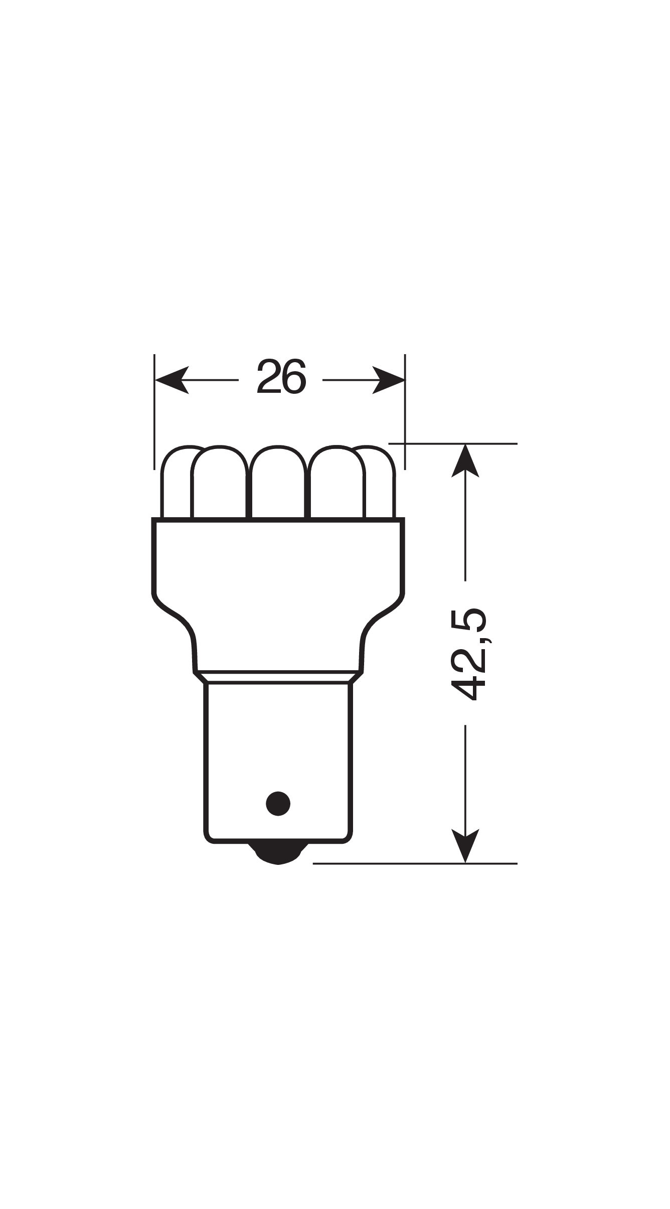 12V Lampada Multi-Led 11 Led - (PY21W) - BAU15s - 1 pz - Scatola - Arancio - immagine 3