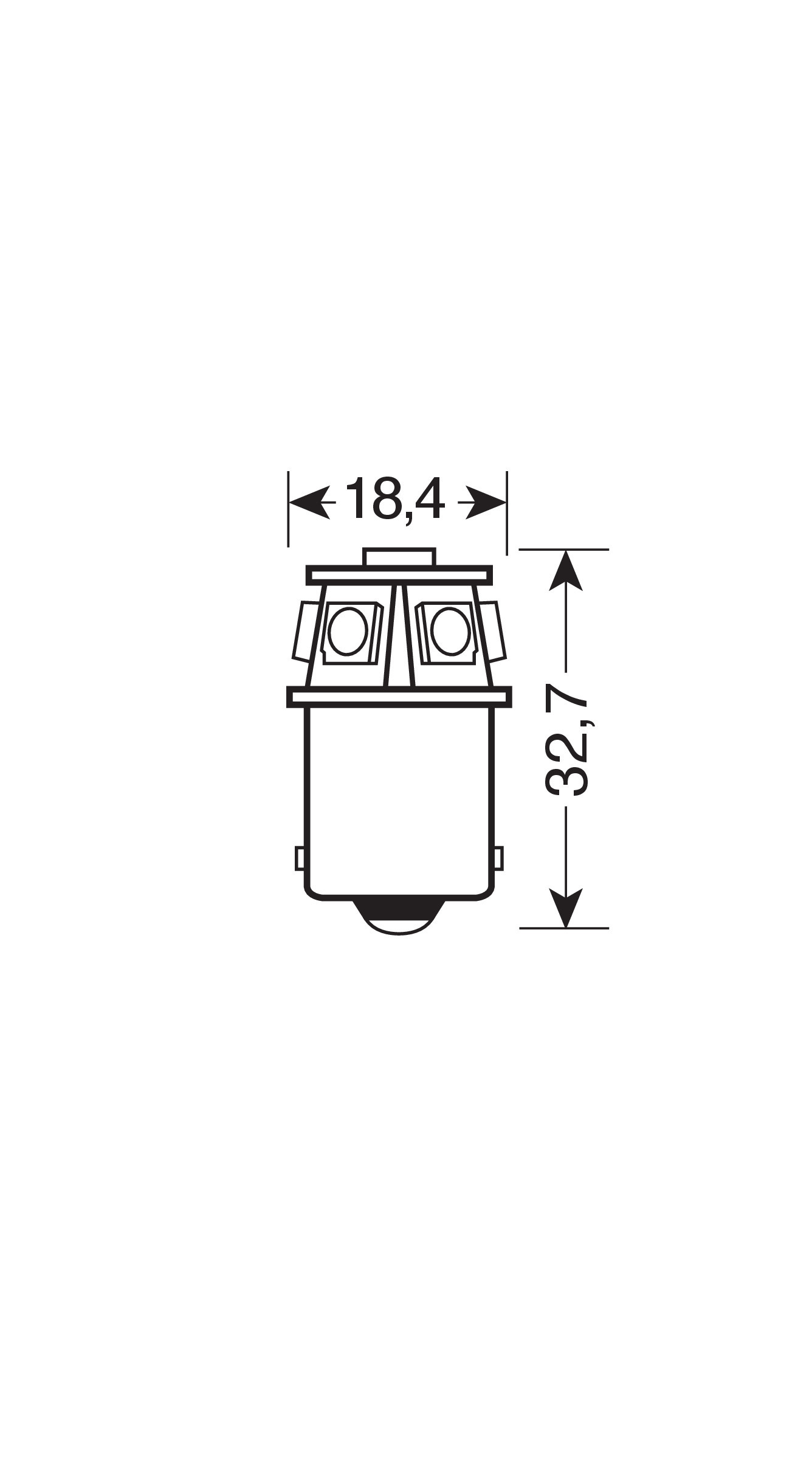 24/28V Led Series - 6 SMD x 3 chips - (R5W-R10W) - BA15s - 1 pz - Scatola - Arancio - Doppia polarità - immagine 3