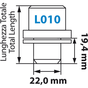 Dadi piatti, kit 4 pz - Original - L010