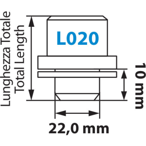 Dadi piatti, kit 4 pz - Original - L020