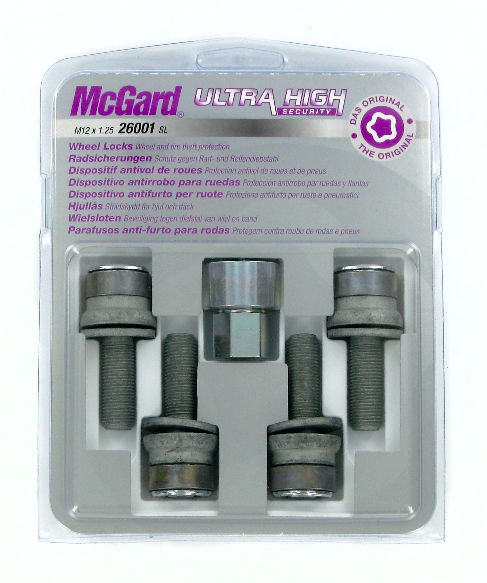 Bulloni piatti con rondella, kit 4 pz - Ultra High Security - D020