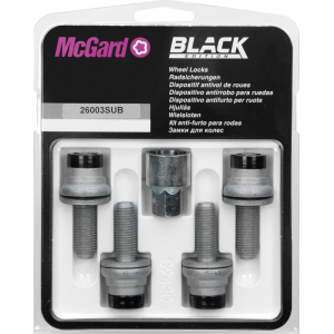 Bulloni piatti con rondella, kit 4 pz - Black Edition - D040