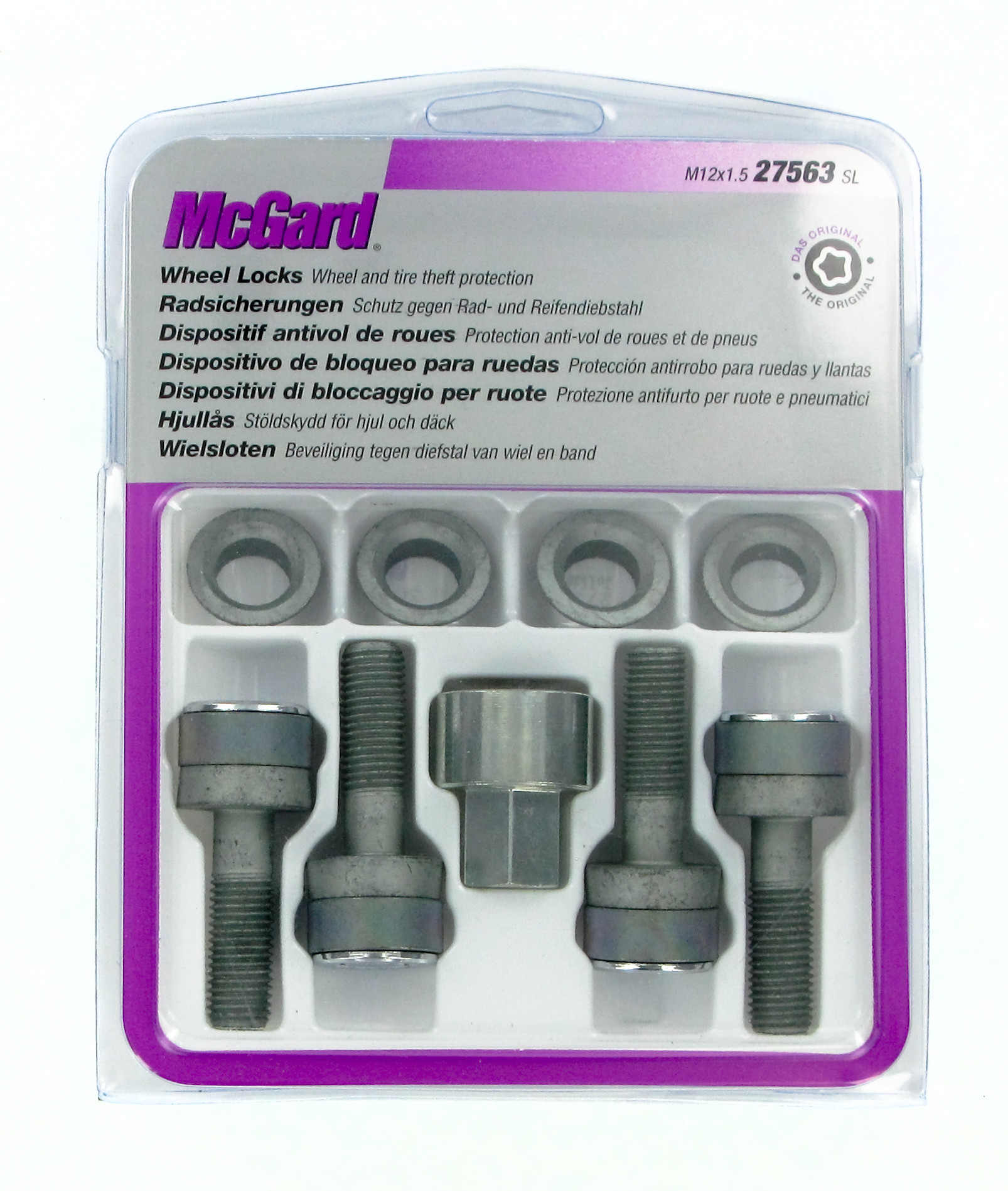 Bulloni con rondella conica, kit 4 pz - Ultra High Security - C020