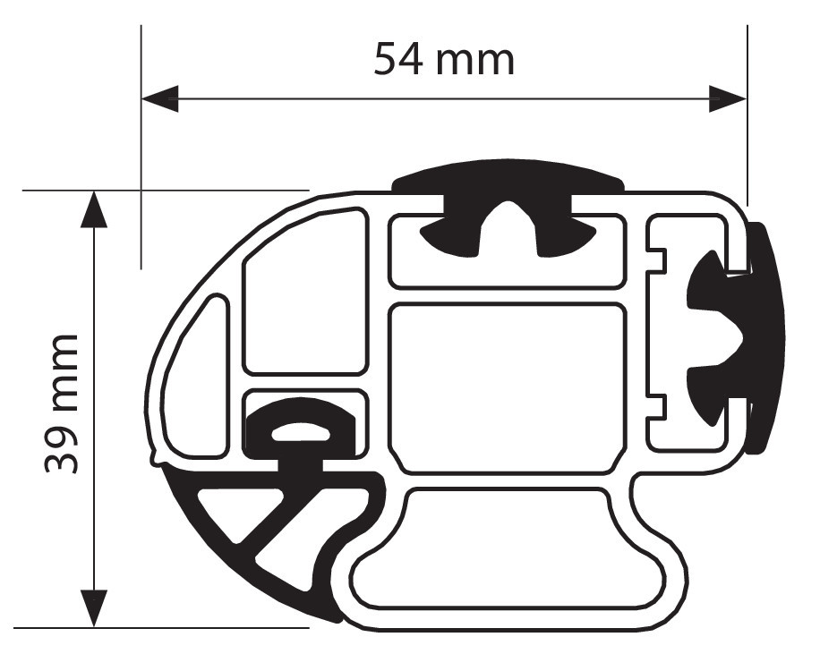 Kargo-Plus, barra portatutto alluminio - 150 cm - immagine 8