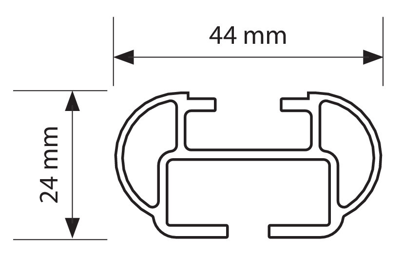 Kuma, set completo barre portatutto in alluminio - XL - 137 cm - immagine 8