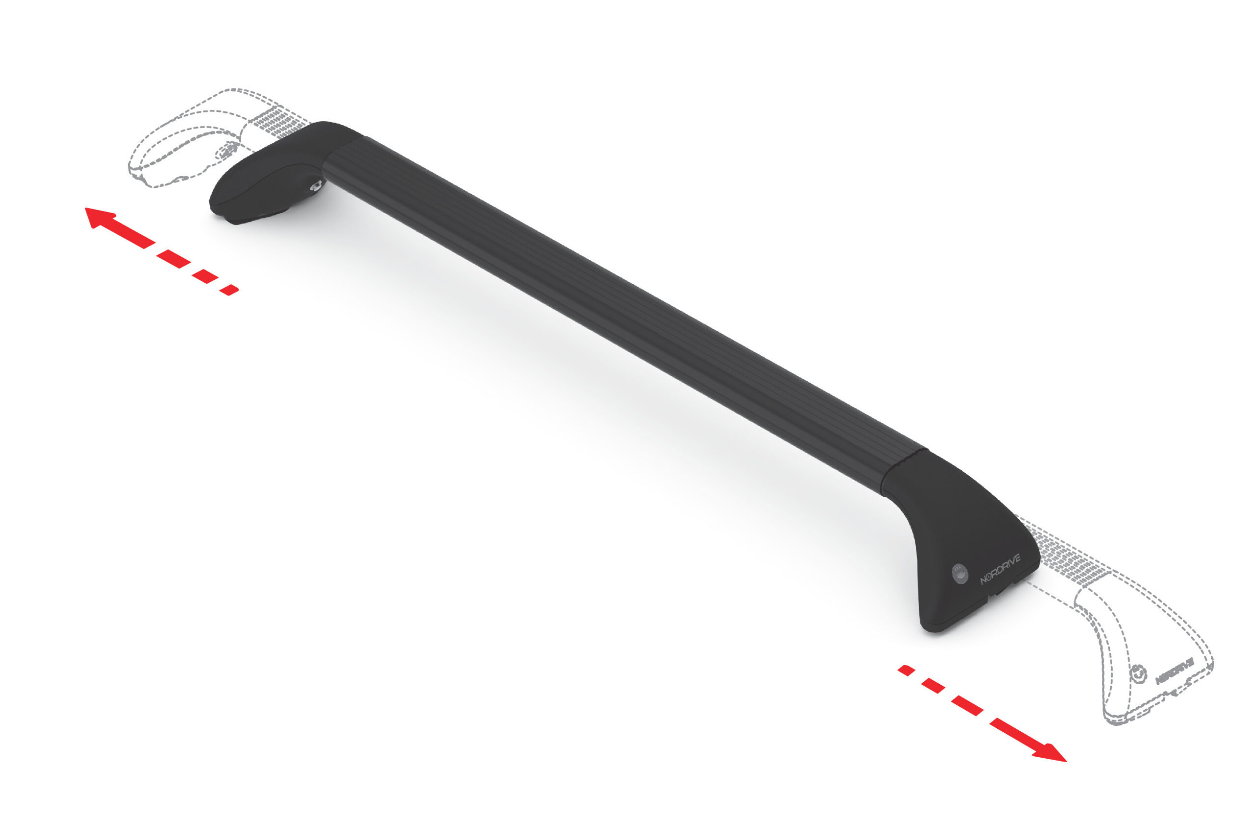 Snap Steel Rail, set completo barre portatutto telescopiche in acciaio - L - F0 - immagine 10