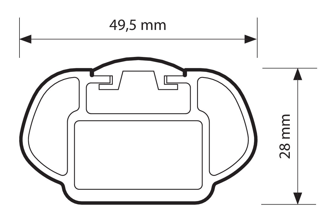 Alumia Rail, set completo barre portatutto in alluminio - XL - Evos RA - immagine 4