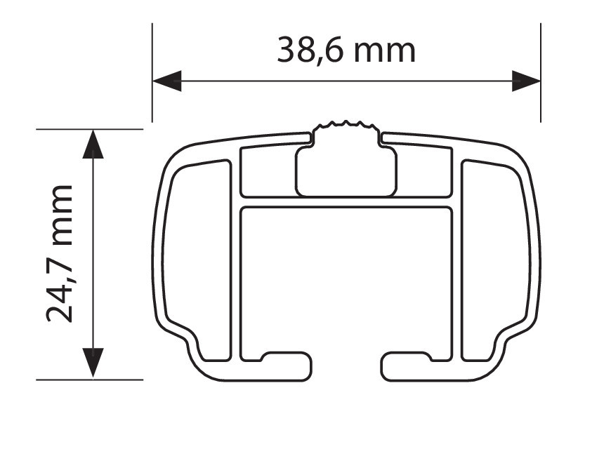 Helio Rail, set completo barre portatutto in alluminio - S - Evos RA - immagine 5