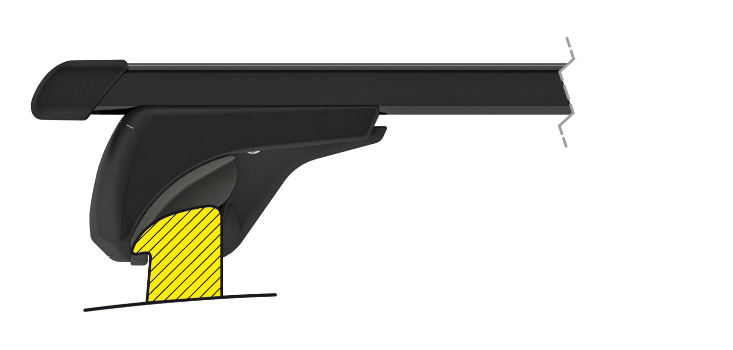 Quadra In-Rail, set completo barre portatutto in acciaio - S - Evos IS - immagine 6
