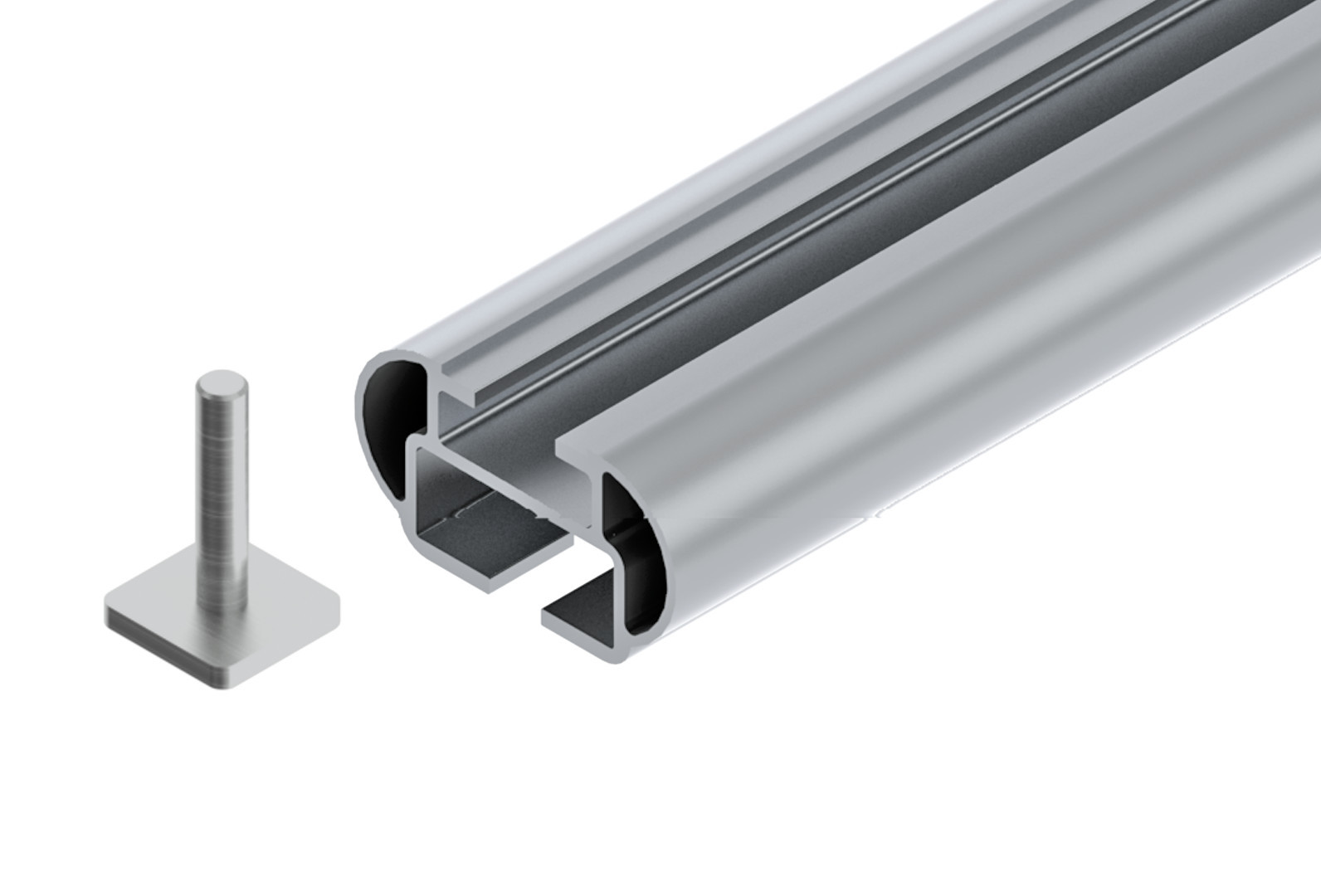 Alumia In-Rail, set completo barre portatutto in alluminio - M - Evos IA - immagine 3