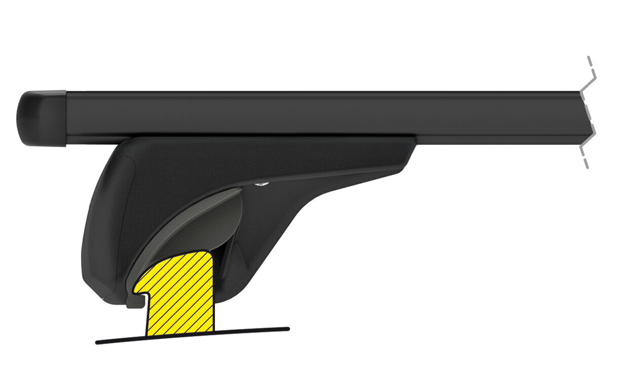 Helio Black In-Rail, set completo barre portatutto in alluminio - M - Evos IA - immagine 6