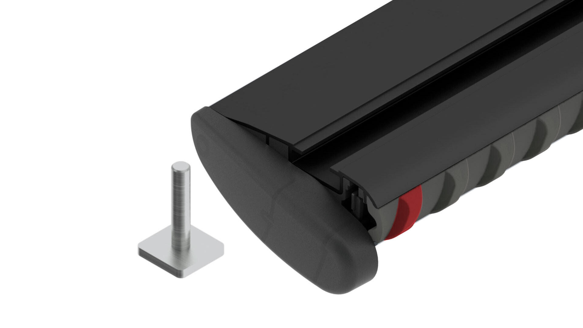 Silenzio Black, coppia barre portatutto in alluminio - M - 120 cm - immagine 2