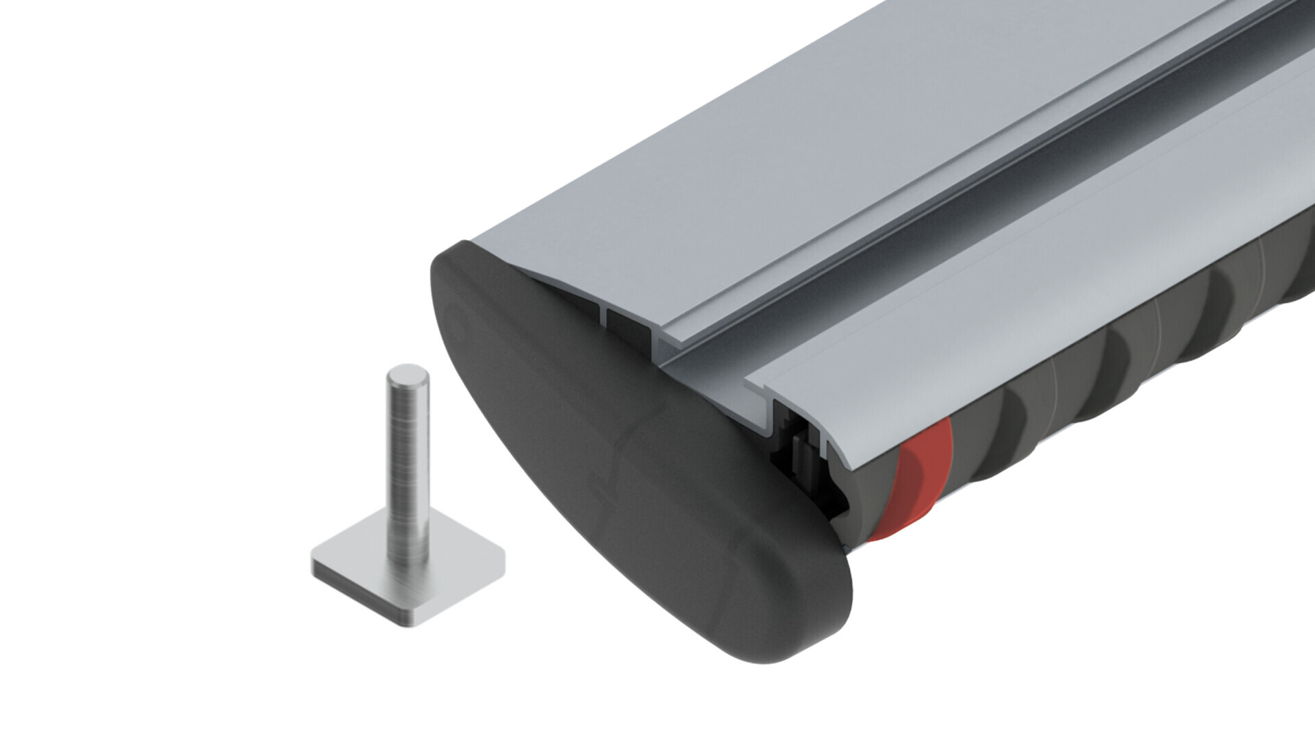 Silenzio, coppia barre portatutto in alluminio - M - 120 cm - immagine 2