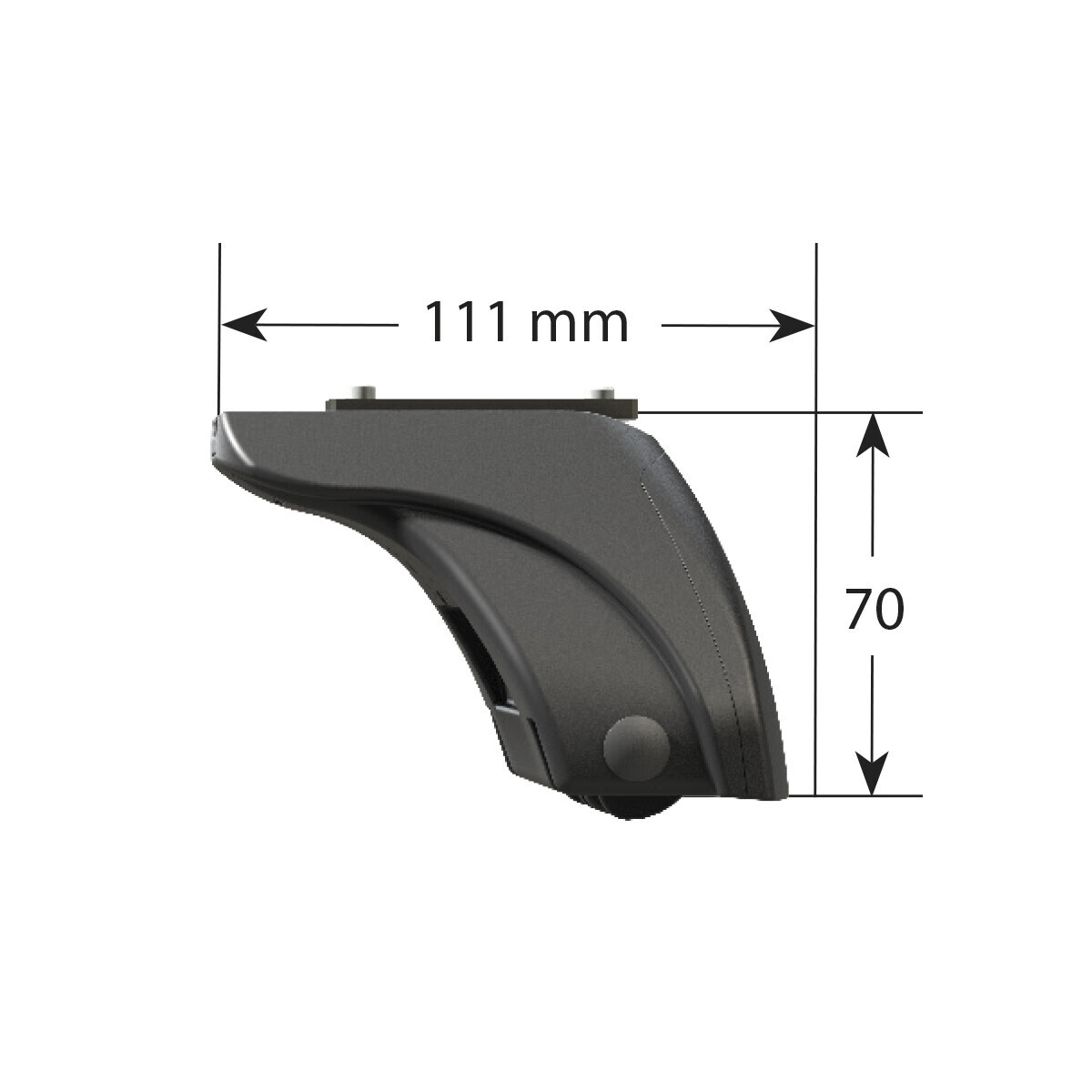 Evos LP (low profile), kit 4 piedi con profilo basso - immagine 3