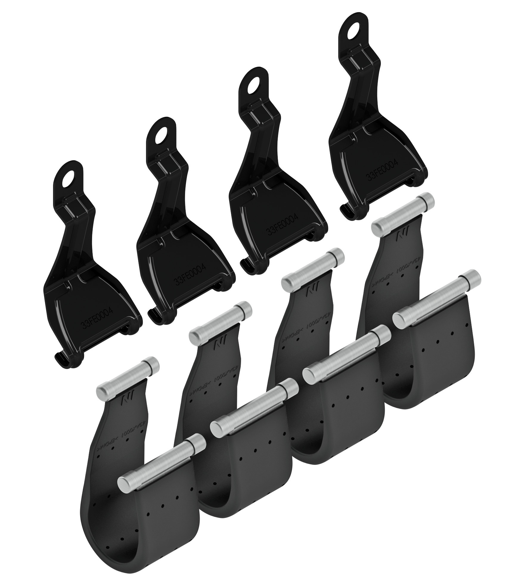 Kit 4 cinghie per barre Snap - F2