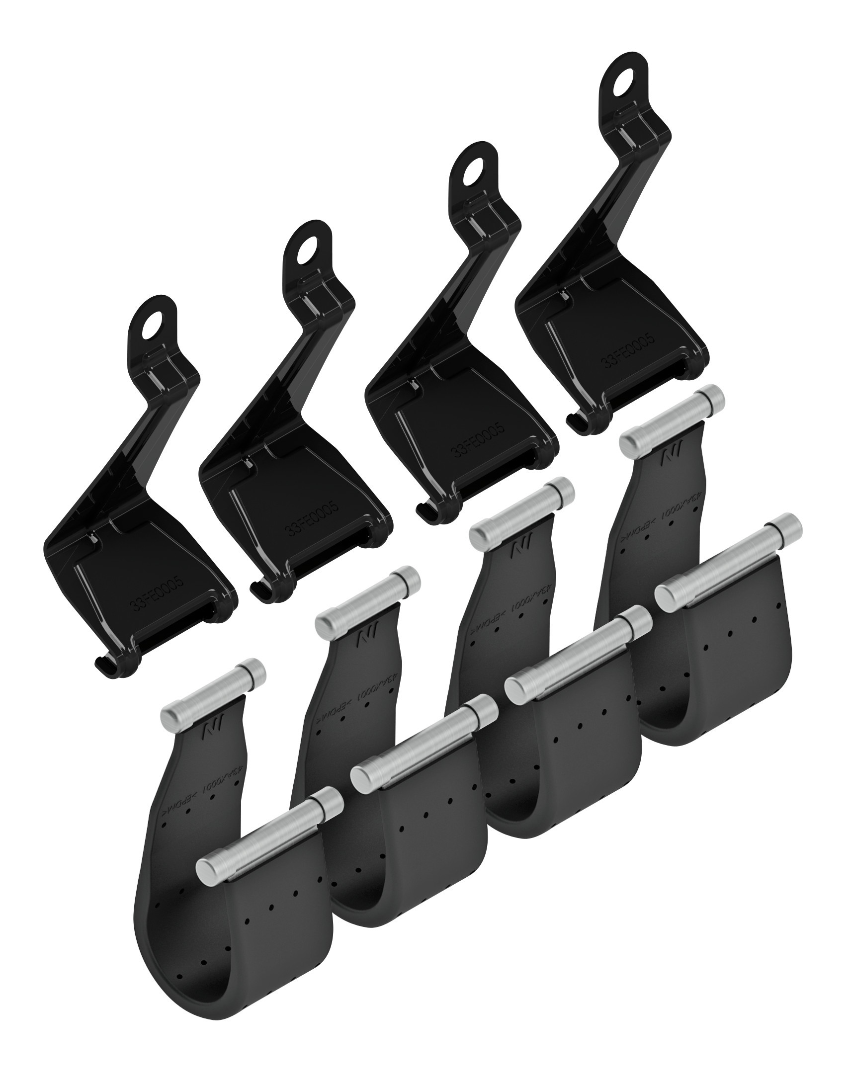 Kit 4 cinghie per barre Snap - F3