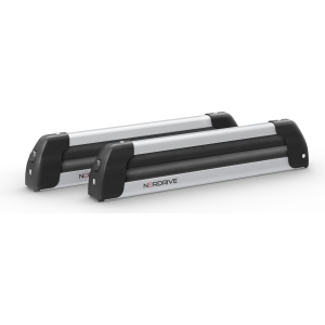 Nordic-King EVO aluminium NK-40, portasci per barre da tetto - Argento