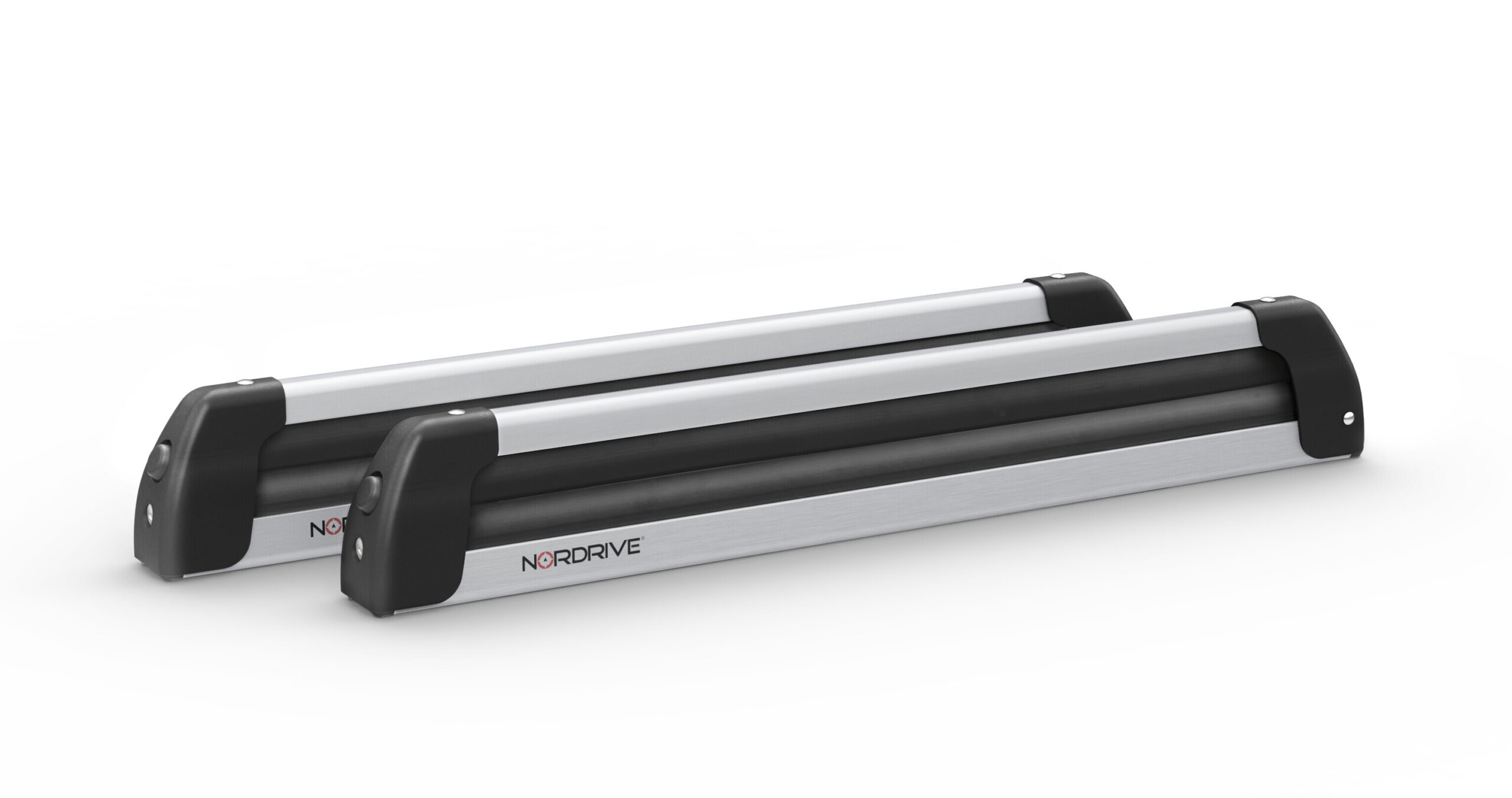 Nordic-King EVO aluminium NK-60, portasci per barre da tetto - Argento