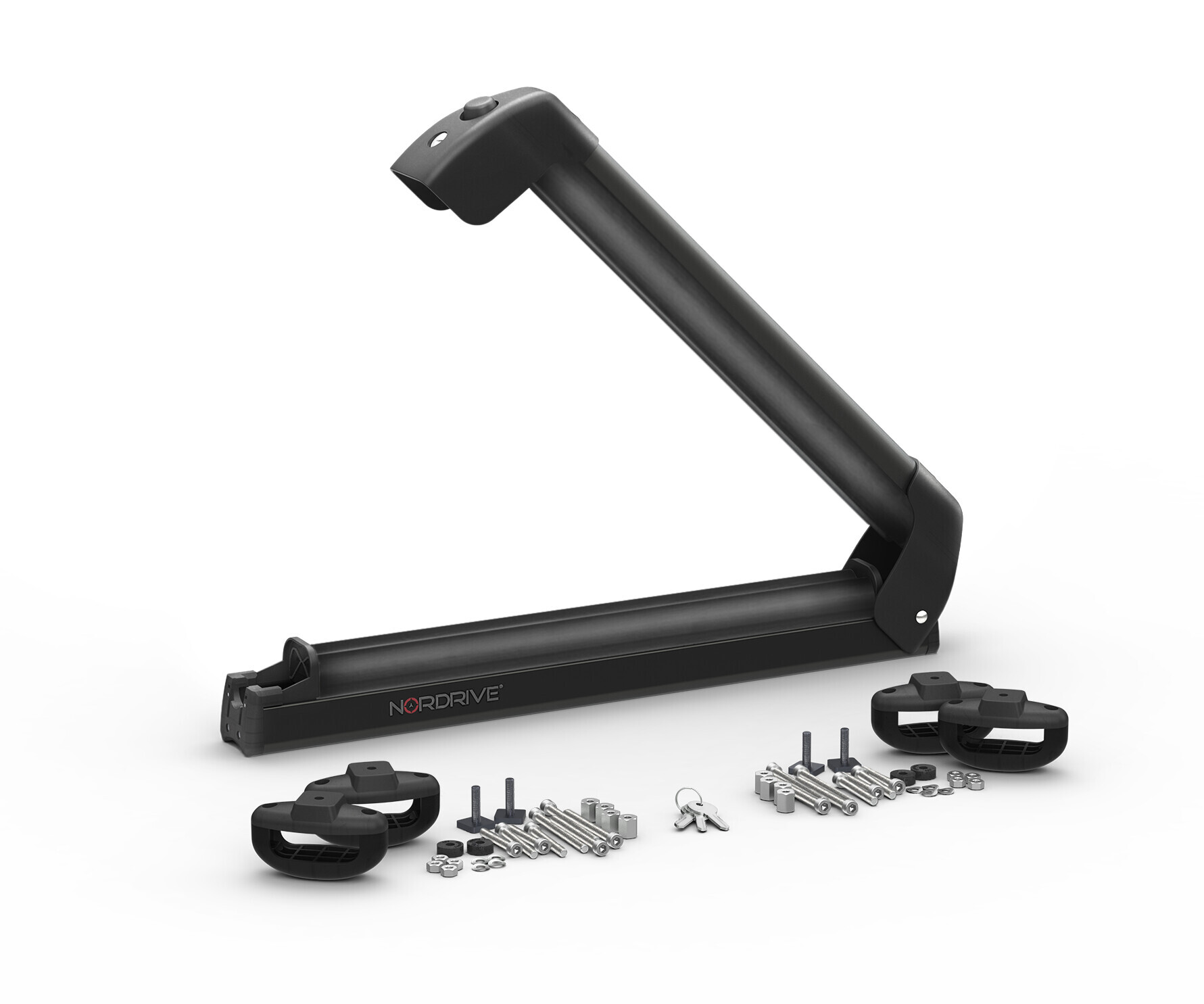 Nordic-King EVO aluminium NK-40, portasci per barre da tetto - Nero - immagine 2