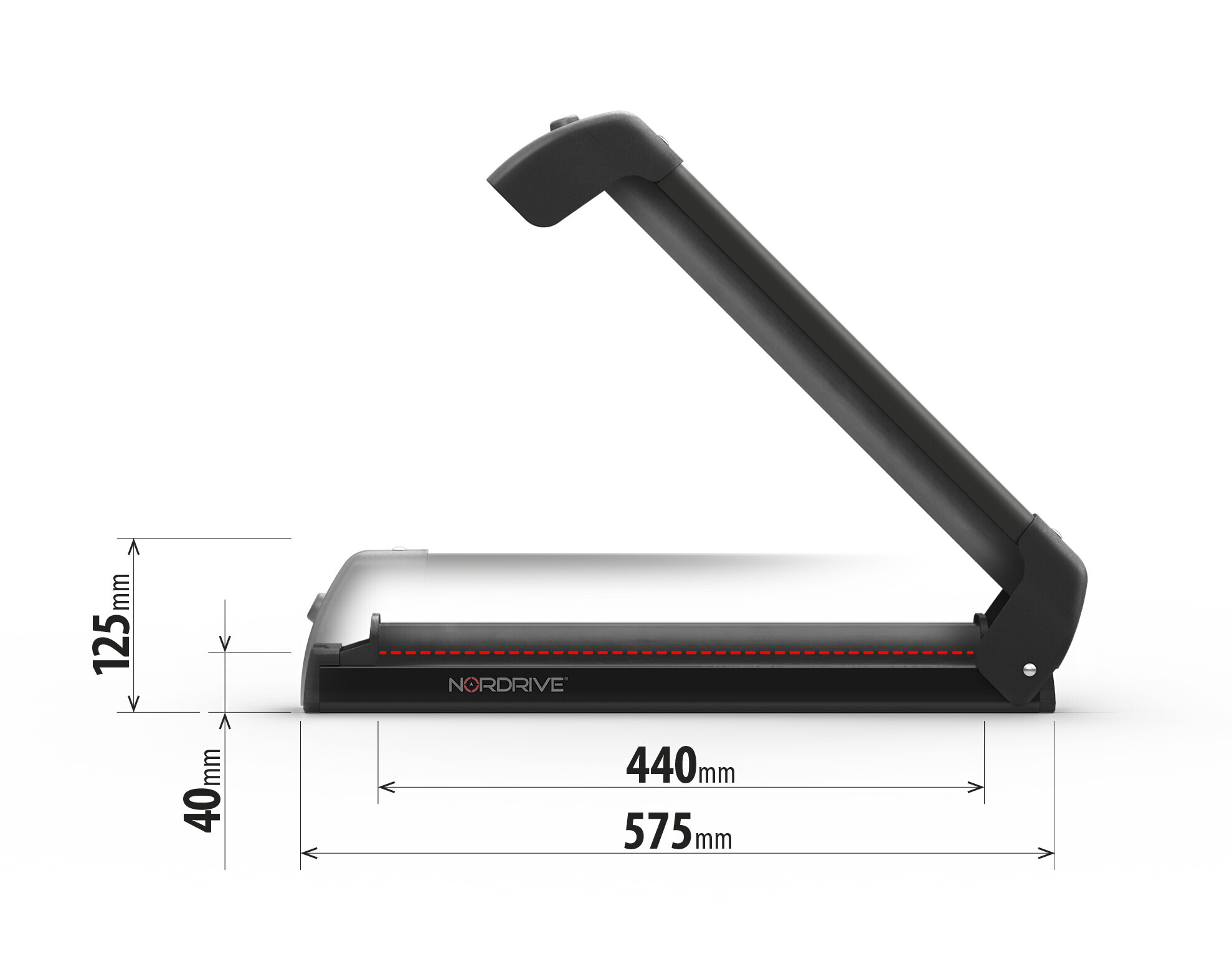 Nordic-King EVO aluminium NK-40, portasci per barre da tetto - Nero - immagine 3