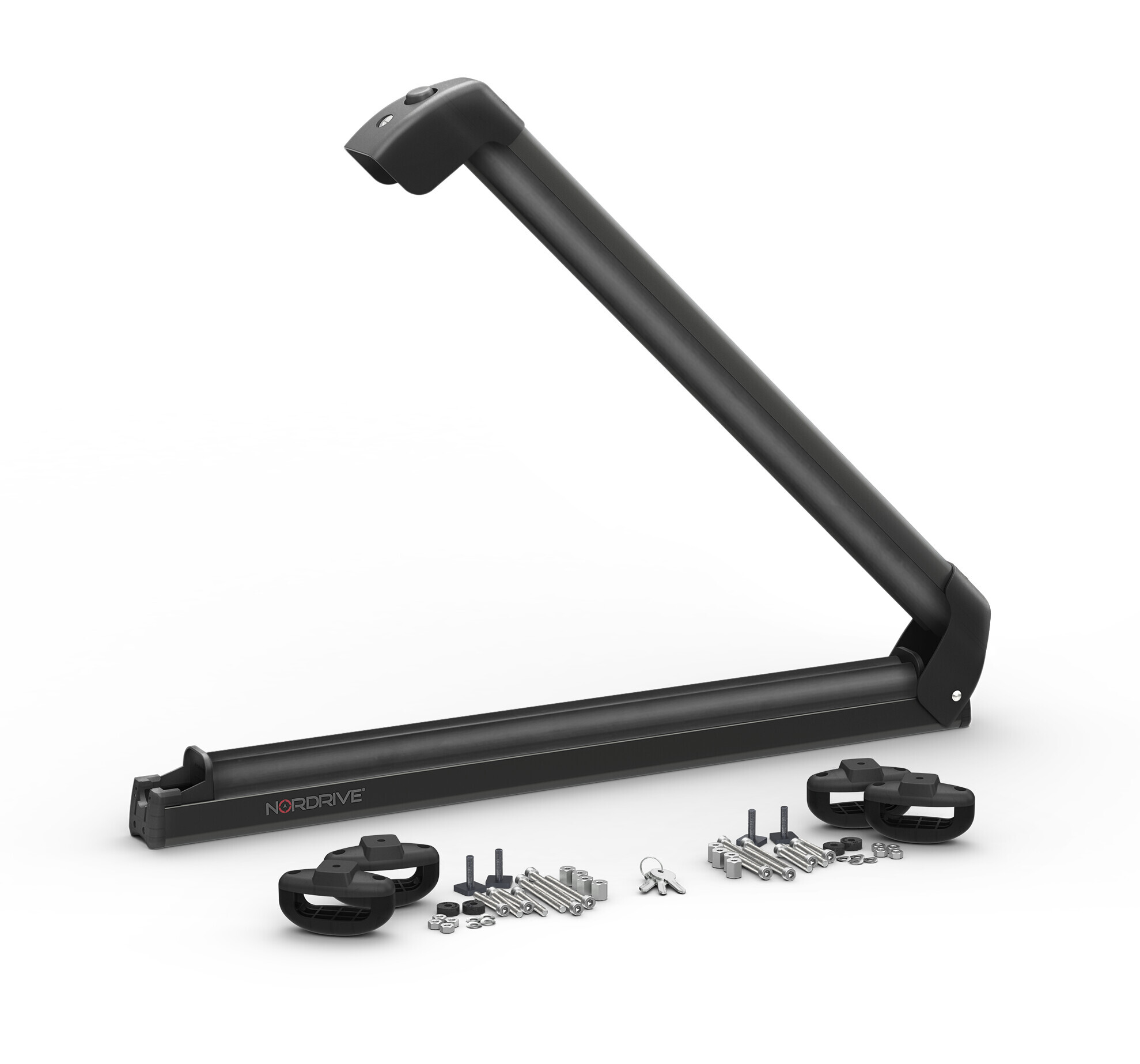 Nordic-King EVO aluminium NK-60, portasci per barre da tetto - Nero - immagine 2