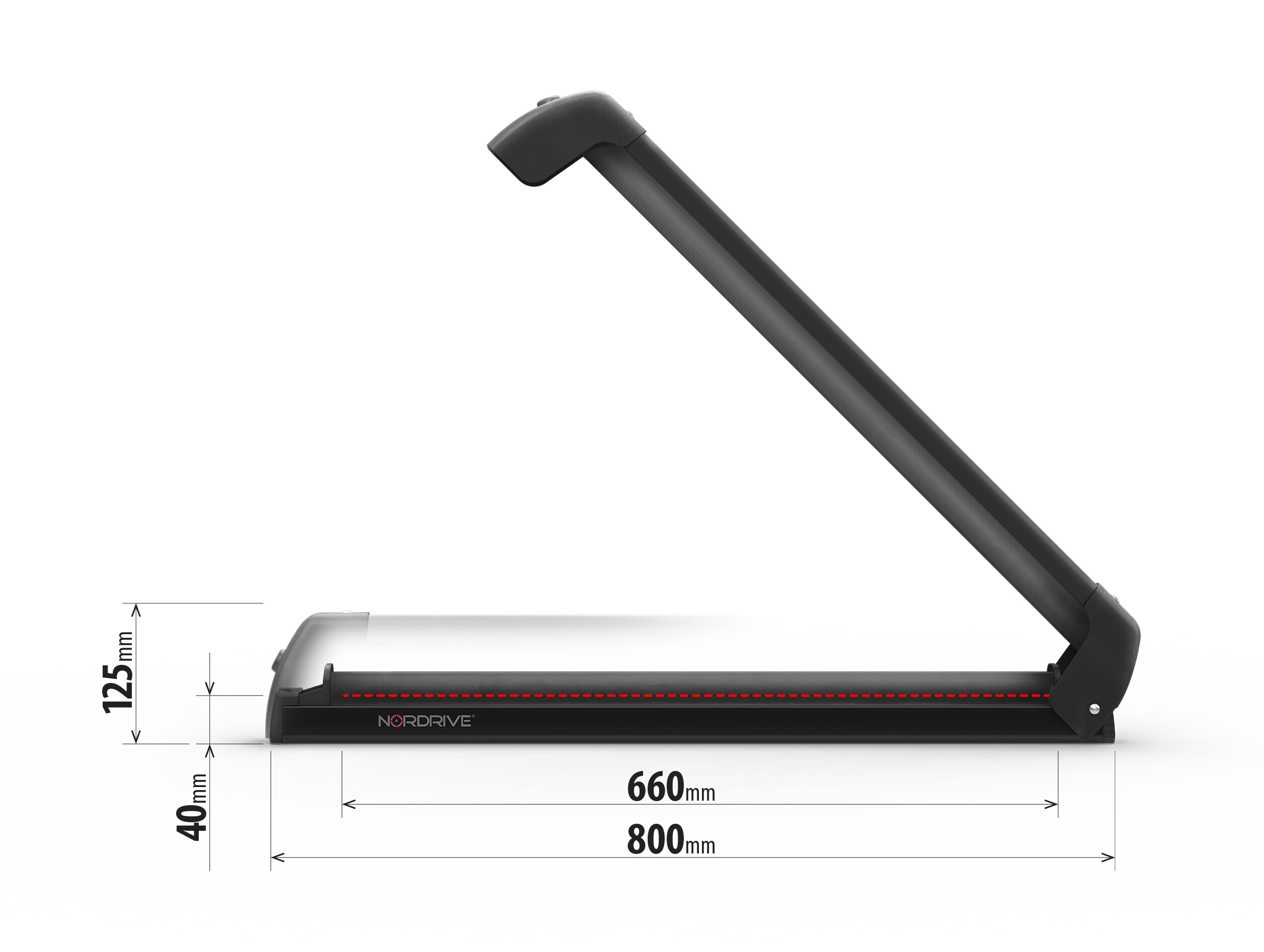 Nordic-King EVO aluminium NK-60, portasci per barre da tetto - Nero - immagine 3