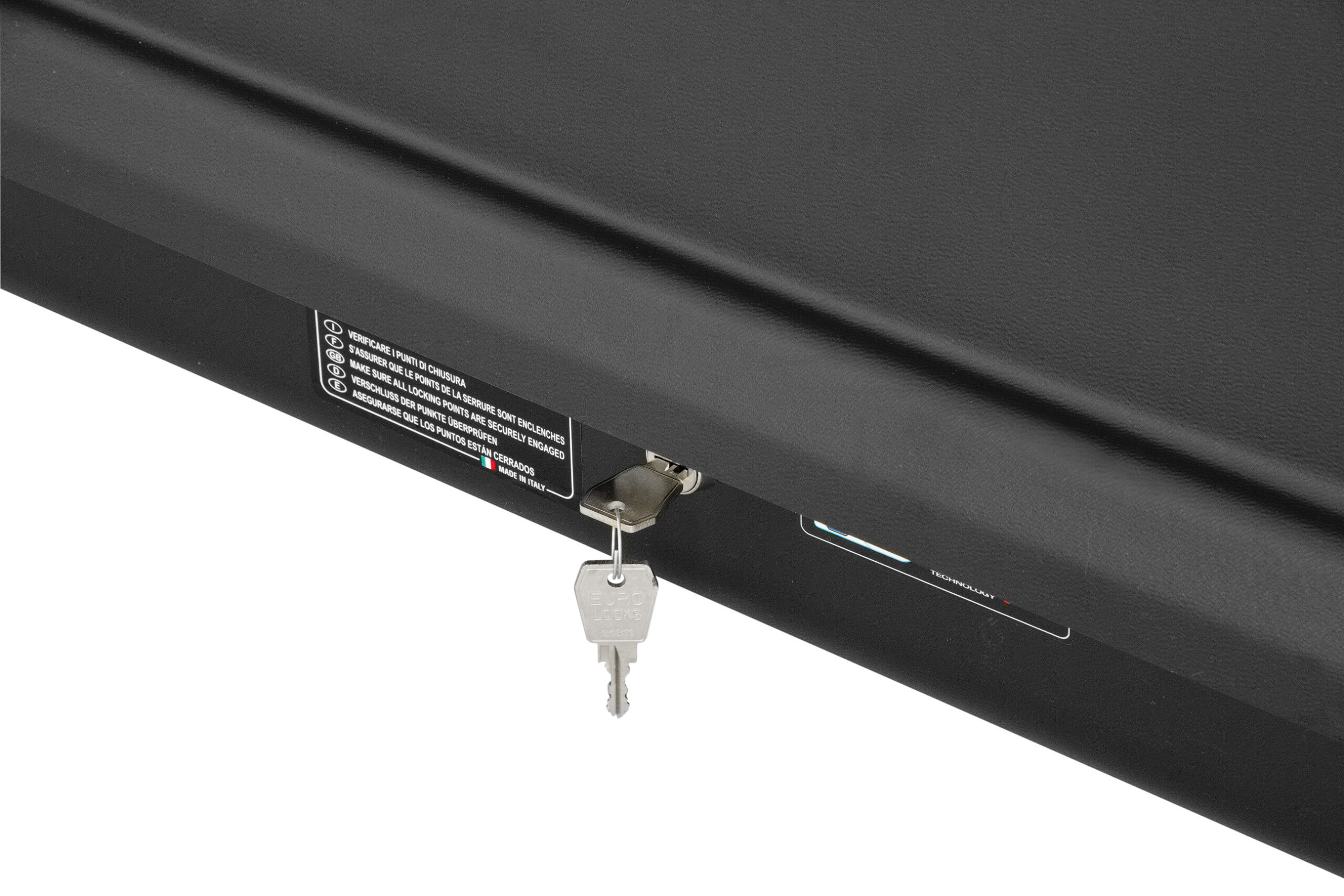 Box 530, box tetto in ABS, 530 litri - Nero goffrato - immagine 8