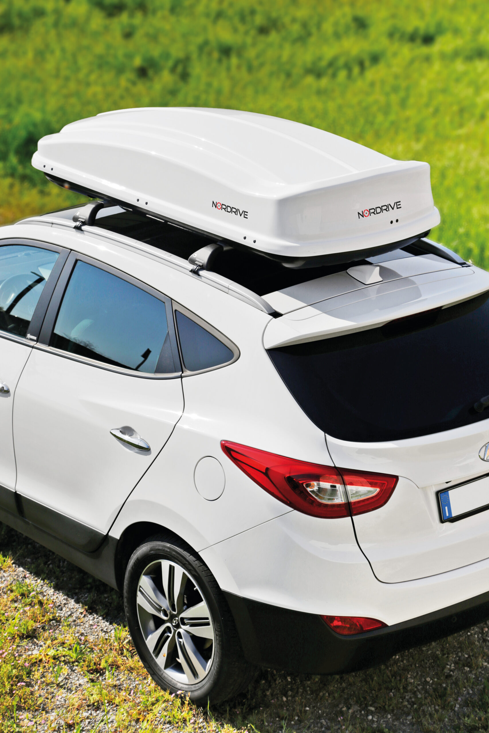 Box 530, box tetto in ABS, 530 litri - Bianco lucido - immagine 2