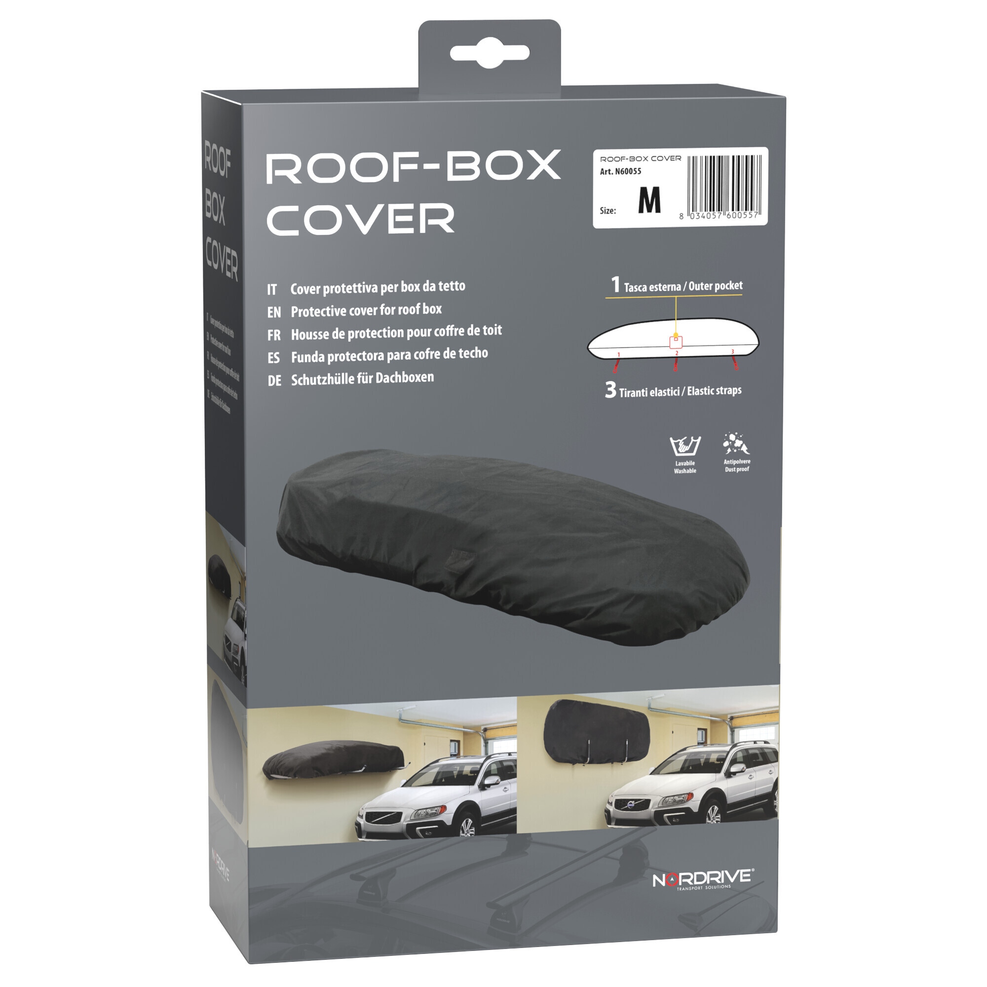 Cover protettiva per box da tetto - M - 135-175 cm - immagine 5
