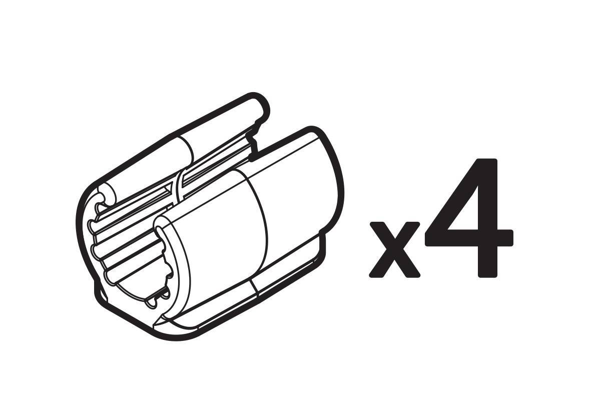 Set 4 appoggi di ricambio per Nitto, Pyro and Radius