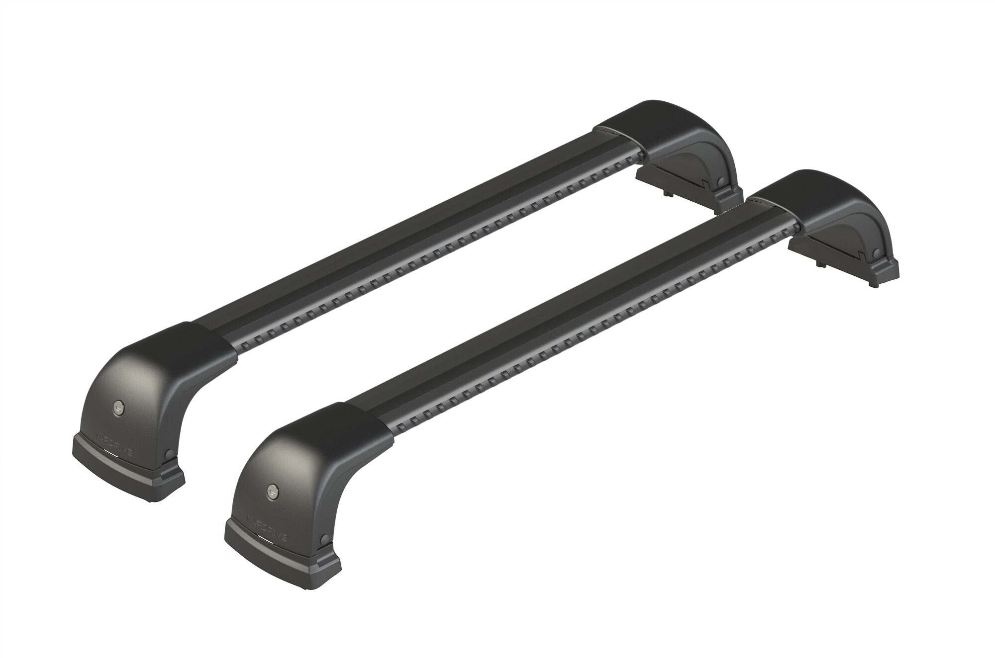 Silenzio CX Black, set completo barre portatutto in alluminio - 94 cm + 94 cm - Origine RF - C175