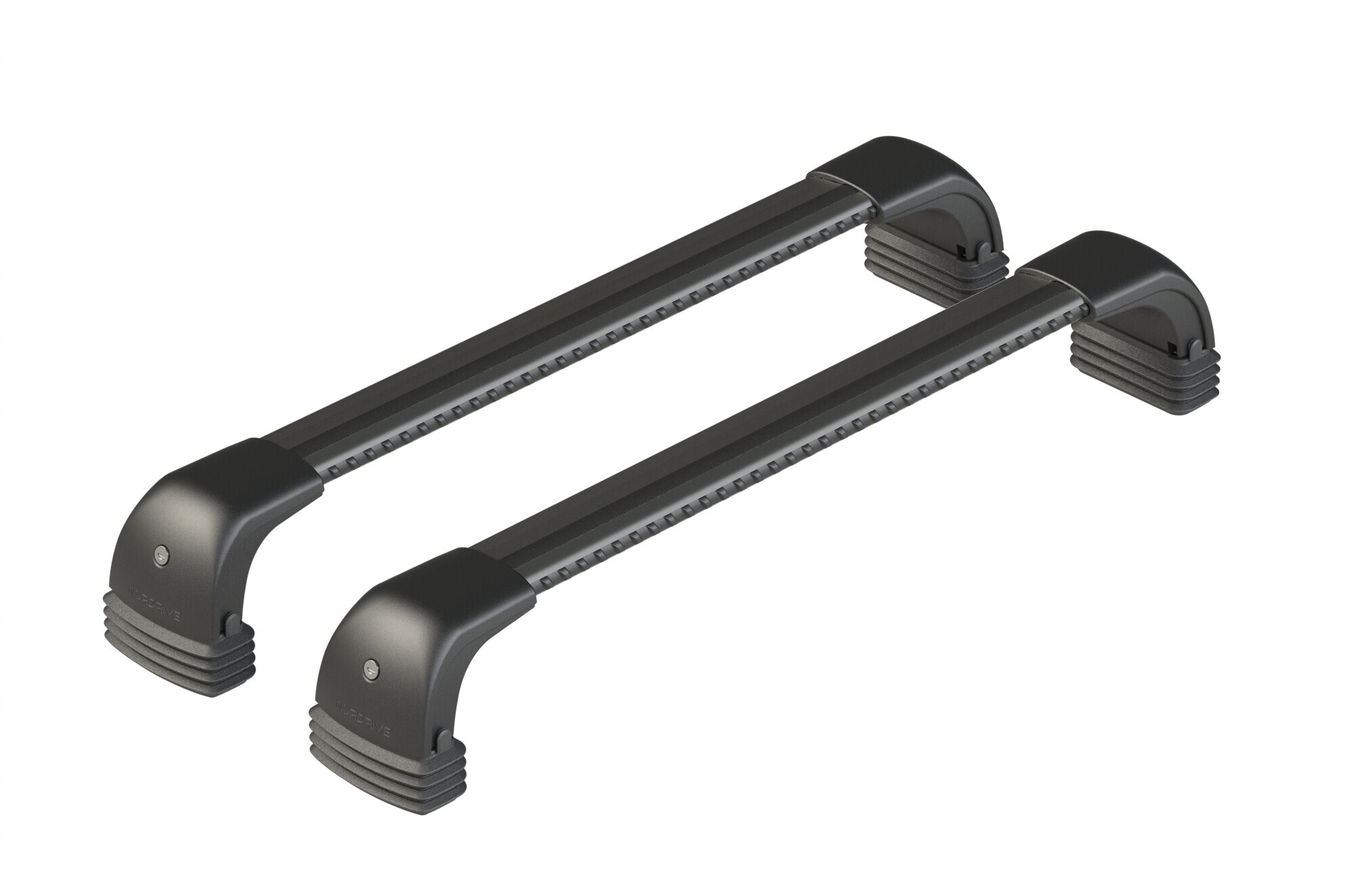 Silenzio CX Black, set completo barre portatutto in alluminio - 94 cm + 89 cm - Origine RF - C031