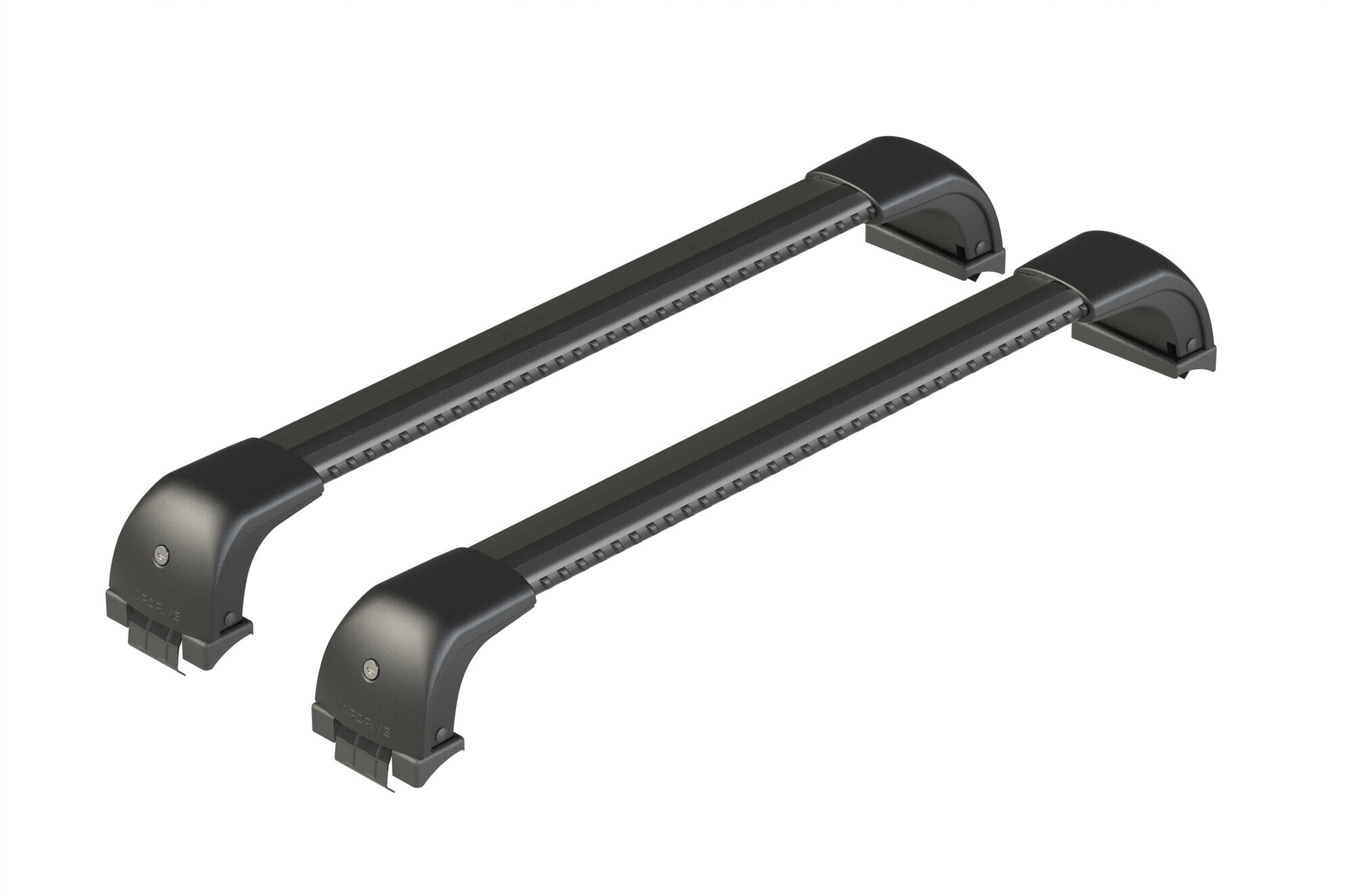 Silenzio CX Black, set completo barre portatutto in alluminio - 109 cm + 99 cm - Origine RF - C062