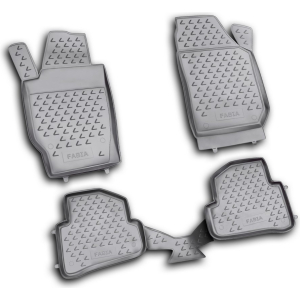 Set tappeti su misura in TPE - compatibile per Skoda Fabia 5p (05/07>01/15) - Skoda Fabia Wagon (01/08>03/15)
