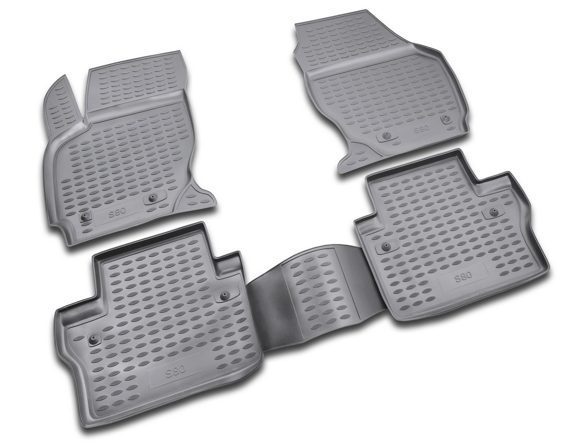 Set tappeti su misura in TPE - compatibile per Volvo S80 (05/06>06/16)