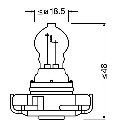 12V Original Line - PSX24W - 24W - PG20-7 - 1 pz - Scatola - immagine 2