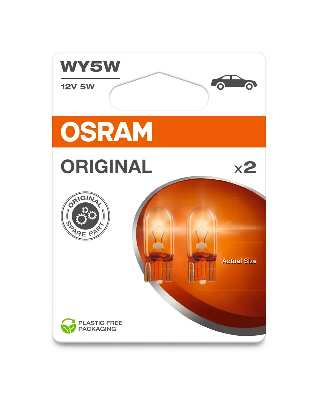 12V Original Line - WY5W - 5W - W2,1x9,5d - 2 pz - Scatola - Arancio - immagine 2