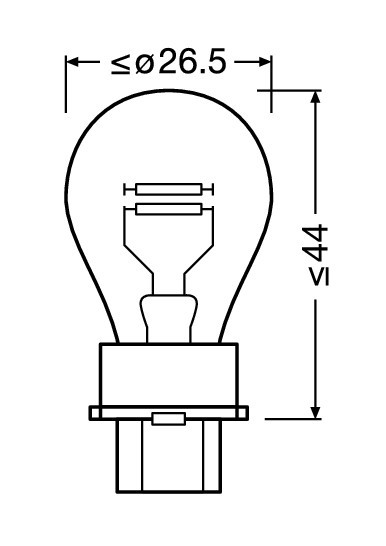 12V Original Line - P27/7W - 27/7W - W2,5x16q - 1 pz - Sfuso - immagine 2