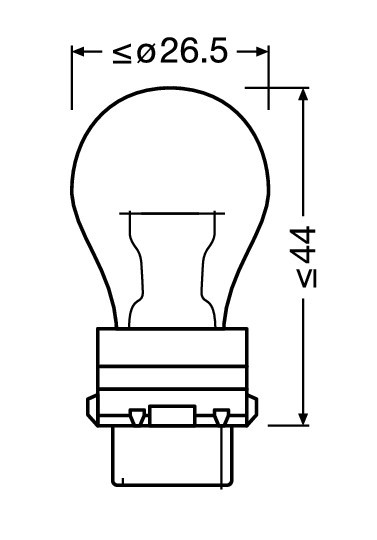 12V Original Line - PY27/7W - 27/7W - WX2,5x16q - 1 pz - Sfuso - Arancio - immagine 2