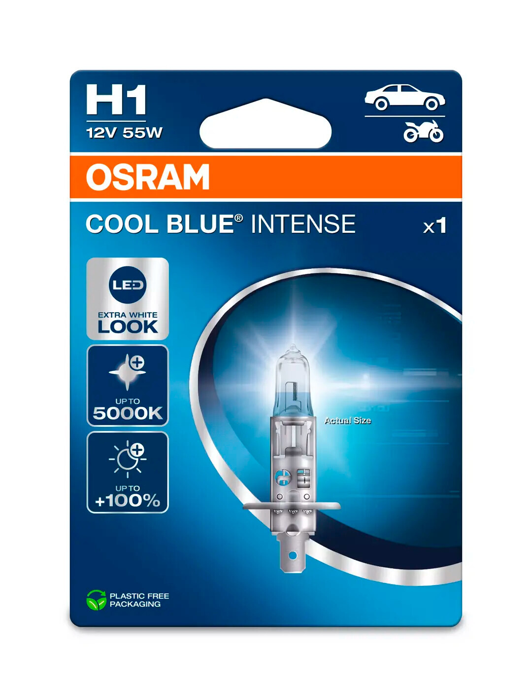 12V Cool Blue Intense (Next Gen) - H1 - 55W - P14,5s - 1 pz - Scatola - immagine 2