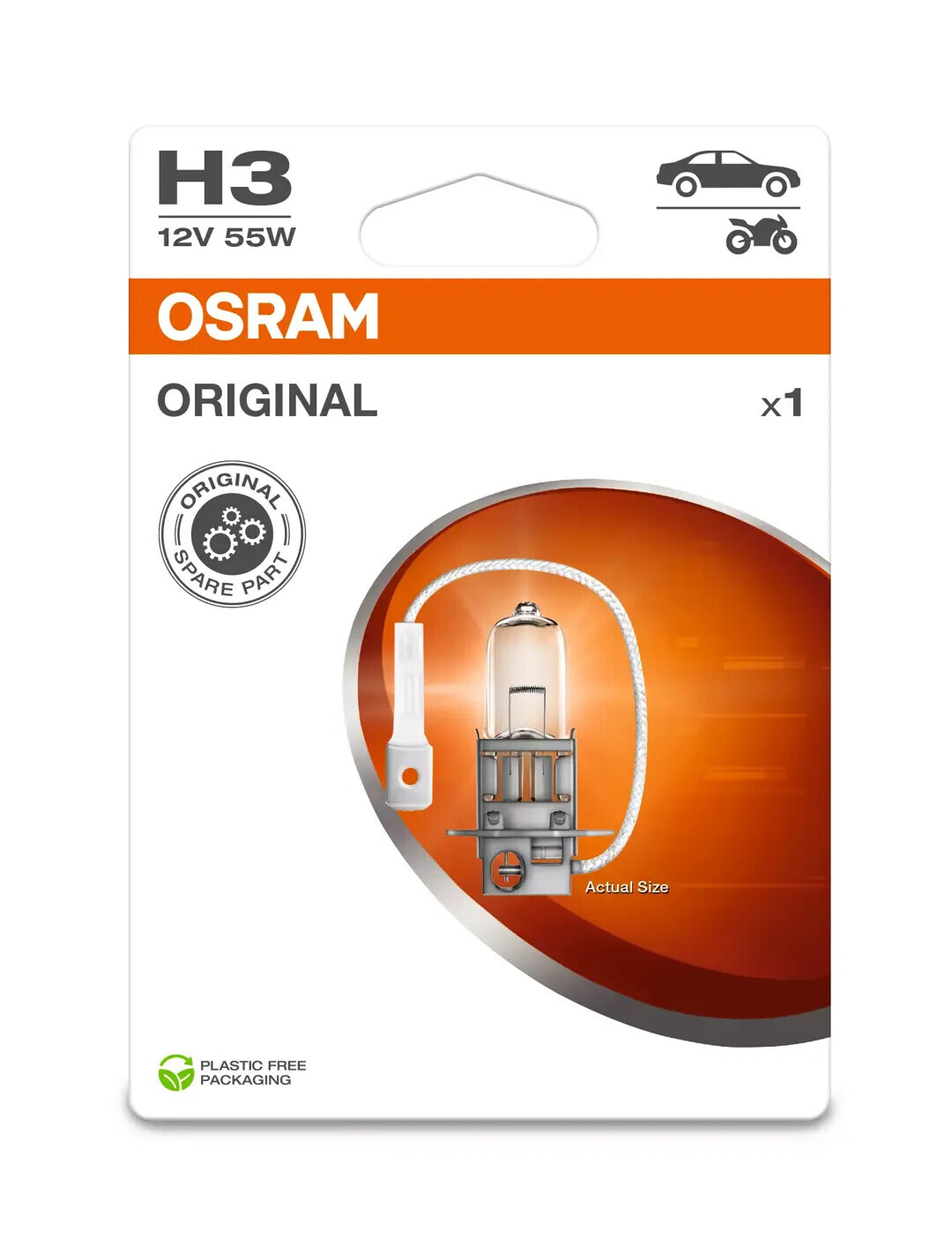 12V Original Line - H3 - 55W - PK22s - 1 pz - Scatola - immagine 2