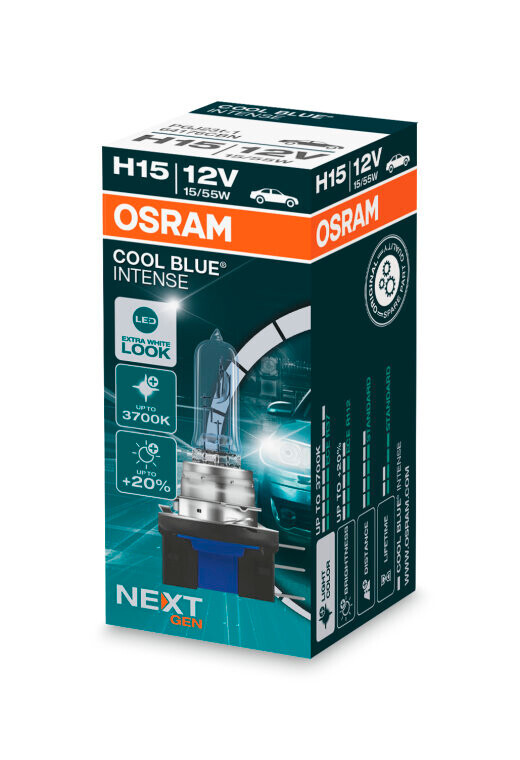 12V Cool Blue Intense (Next Gen) - H15 - 55/15W - PGJ23t-1 - 1 pz - Scatola - immagine 2