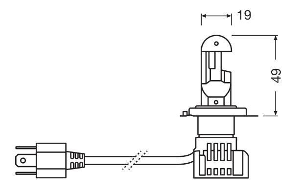 12V Night Breaker Led - H4 - 27/23W - P43t - 2 pz - Scatola - immagine 4