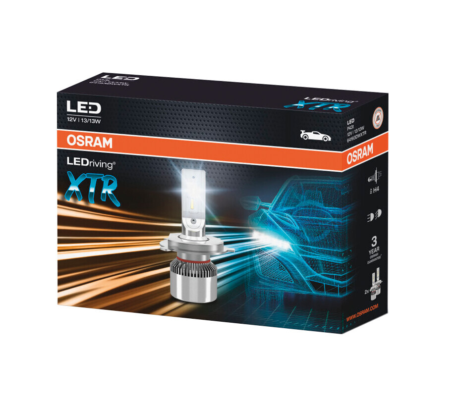 12V LEDriving XTR - (H4) - 13/13W - P43t - 2 pz - Scatola - immagine 2