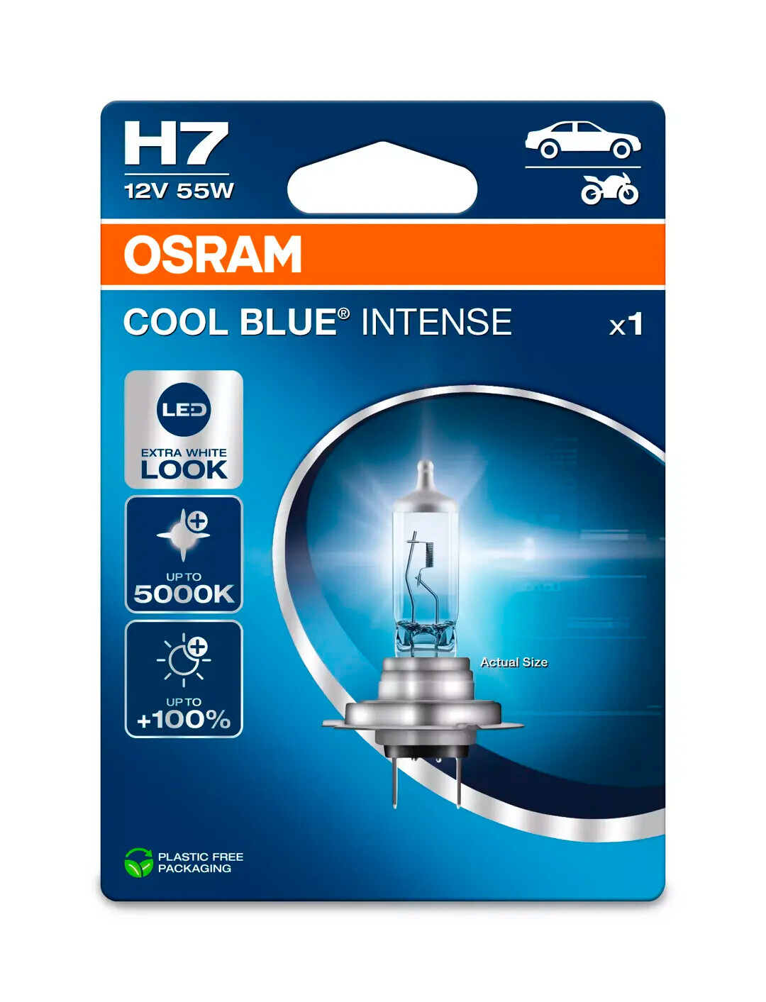 12V Cool Blue Intense (Next Gen) - H7 - 55W - PX26d - 1 pz - Scatola - immagine 2